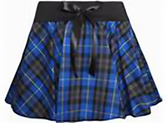 (image for) Crazy Chick Blue Tartan Skirt Size XXL